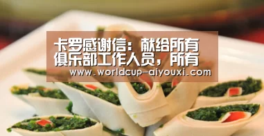 卡罗感谢信:献给所有俱乐部工作人员,所有的球员,献给深圳“爱游戏下载”(图1) 爱游戏官网